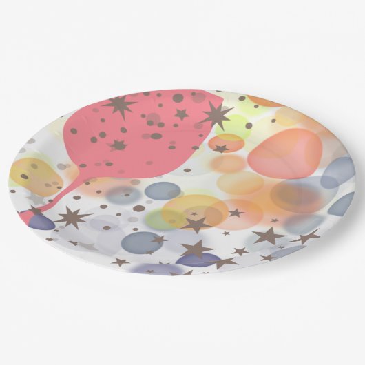 Champagne Bubbles Papieren Bordje (Gekanteld)