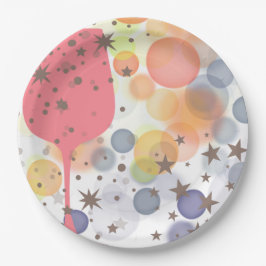 Champagne Bubbles Papieren Bordje