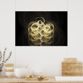 Champagne Bubbles Poster (Keuken)