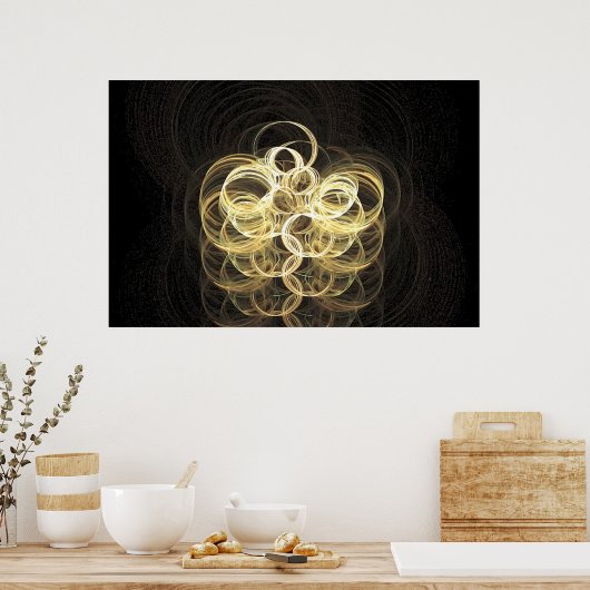 Champagne Bubbles Poster (Keuken)