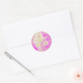 Champagne Bubbles Ronde Sticker (Envelop)