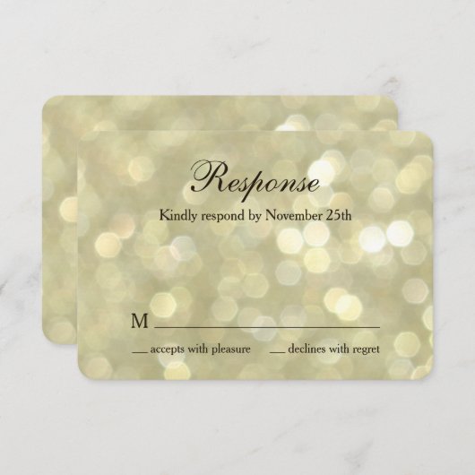 Champagne Bubbles RSVP (Voorkant / Achterkant)
