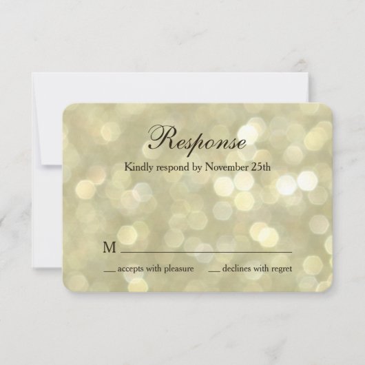 Champagne Bubbles RSVP (Voorkant)