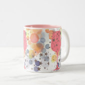 Champagne Bubbles Tweekleurige Koffiemok (Voorkant rechts)