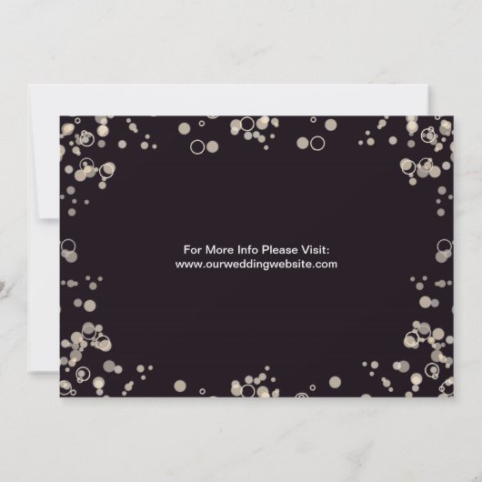 Champagne Bubbles - Uitnodiging uit te zenden in z (Achterkant)