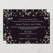 Champagne Bubbles - Uitnodiging uit te zenden in z (Voorkant / Achterkant)