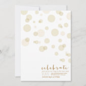 Champagne Bubbles - Uitnodiging van nieuwjaarsfees (Voorkant)