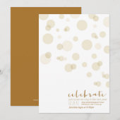 Champagne Bubbles - Uitnodiging van nieuwjaarsfees (Voorkant / Achterkant)