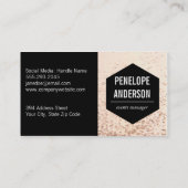 Champagne Bubbles Visitekaartje (Achterkant)