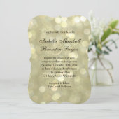 Champagne Bubbles Wedding Kaart (Staand voorkant)