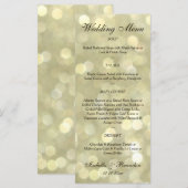 Champagne Bubbles Wedding Menu (Voorkant / Achterkant)