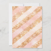 Champagne Bubbly & Gold Glitter 21 21ST Birthday Kaart (Achterkant)