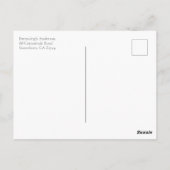 Champagne Burst Crystal Bewaar de datum Briefkaart (Achterkant)