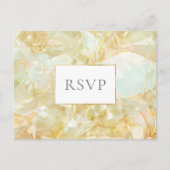 Champagne Burst Crystal Edelsteen Wedding RSVP Uitnodiging Briefkaart (Voorkant)