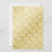 Champagne Burst Crystal Wedding Kaart (Achterkant)