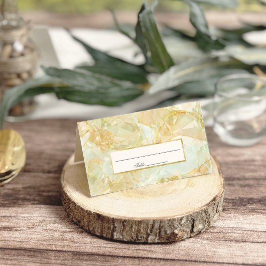 Champagne Burst Crystal Wedding Plaatskaartje