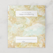 Champagne Burst Crystal Wedding Plaatskaartje (Buitenkant ongevouwen)