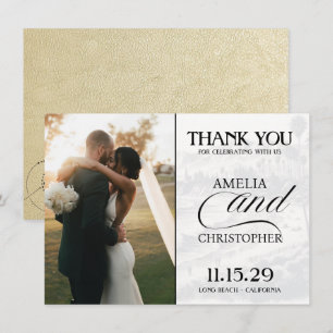 Champagne California Passport Bedankkaart