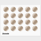 Champagne Calligraphy Monogram Wax Seal Stickers (Vel)