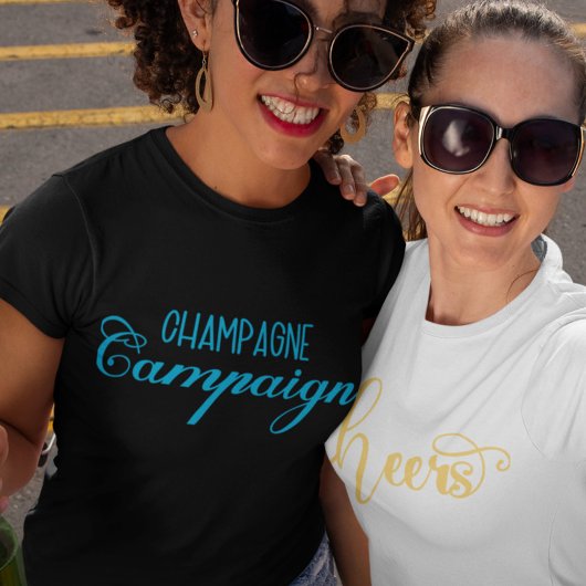 Champagne campagne op maat t-shirt