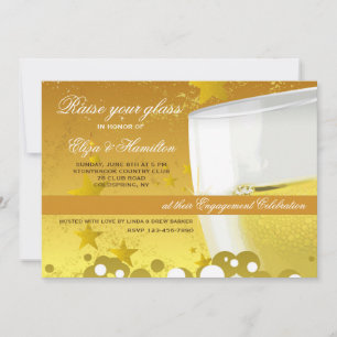 Champagne Celebration Invitation Kaart