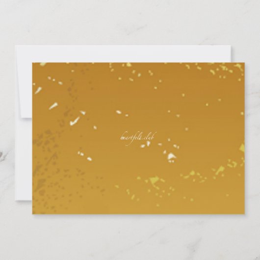 Champagne Celebration Invitation Kaart (Achterkant)