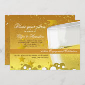 Champagne Celebration Invitation Kaart (Voorkant / Achterkant)