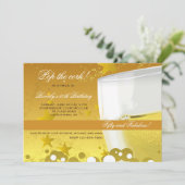 Champagne Celebration Invitation Kaart (Staand voorkant)