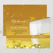 Champagne Celebration Invitation Kaart (Voorkant / Achterkant)