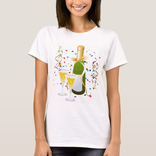 Champagne Celebration T-shirt (Voorkant)