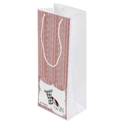 Champagne Celebration Wijn Cadeautas (Achterkant Gekanteld)