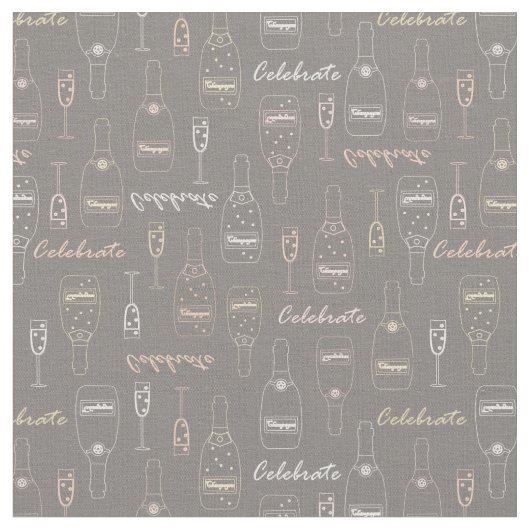 Champagne Celebrations on Grey Stof (Close Up)