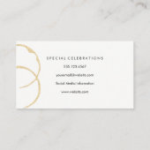 Champagne Cheers | boke | evenementenplanner Visitekaartje (Achterkant)