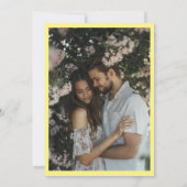 Champagne Cheers Hand getrokken Custom FOTO Save The Date (Achterkant)