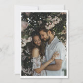 Champagne Cheers Hand getrokken Custom FOTO Save The Date (Achterkant)