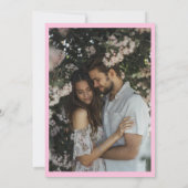Champagne Cheers Hand getrokken Custom FOTO Save The Date (Achterkant)