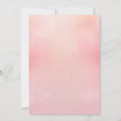 Champagne Chiffon Lingerie Douche Uitnodiging (Achterkant)