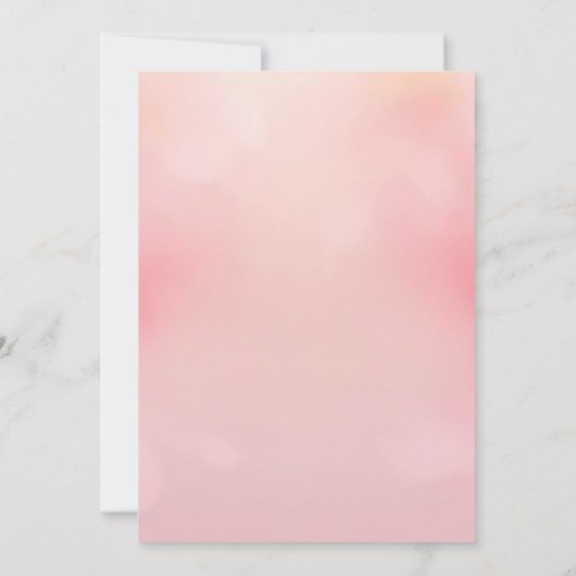 Champagne Chiffon Lingerie Douche Uitnodiging (Achterkant)