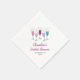 Champagne Chique Stijlvolle Bruidsborrel Servet