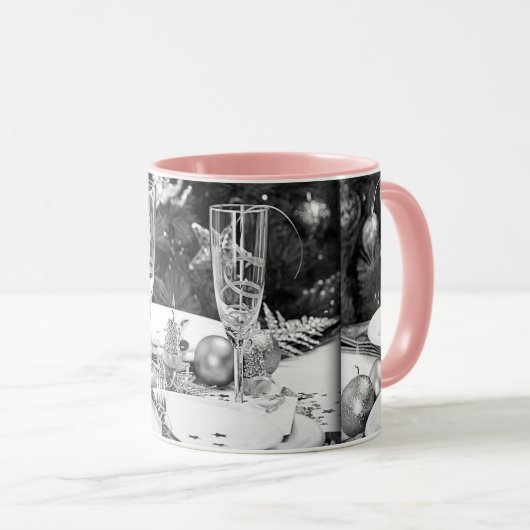 ***CHAMPAGNE** CHRISTMAS EN NIEUWE MOK VAN KOFFIE  (Voorkant rechts)