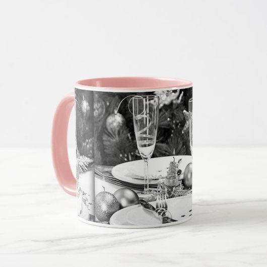 ***CHAMPAGNE** CHRISTMAS EN NIEUWE MOK VAN KOFFIE  (Voorkant links)