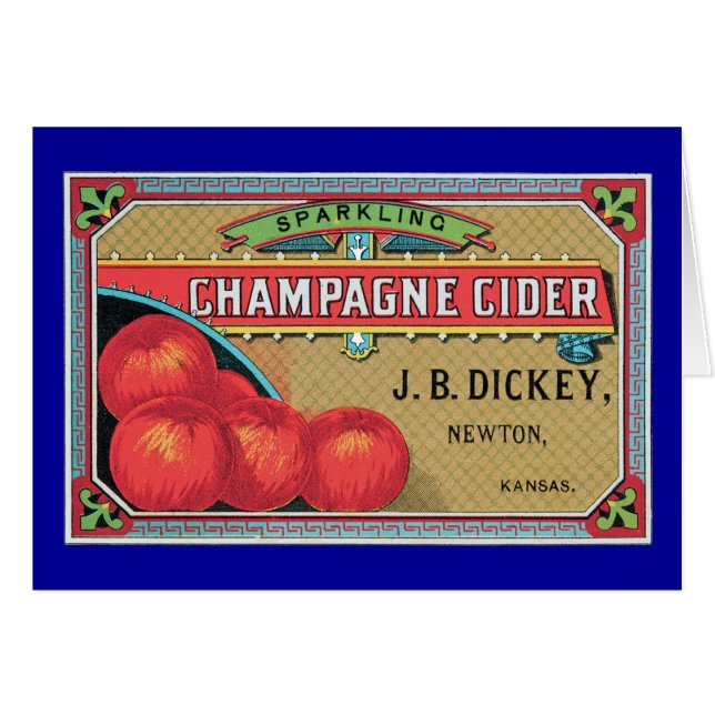 Champagne Cider  Apple Crate Art (Voorkant Horizontaal)