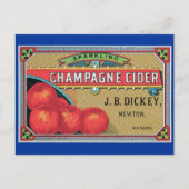 Champagne Cider Apple Crate Briefkaart (Voorkant)