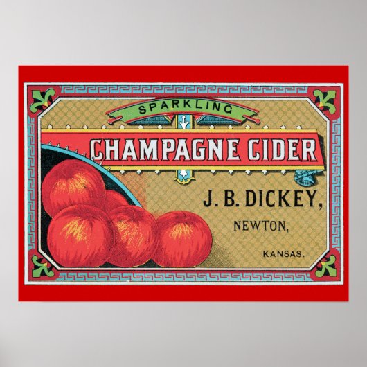 Champagne Cider  Art Print (Voorkant)