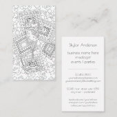 Champagne CL01 | Mixologist Bartender Evenementen  Visitekaartje (Voorkant / Achterkant)