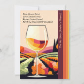 Champagne Classic Elegance vrijgezellenfeest Kaart (Achterkant)