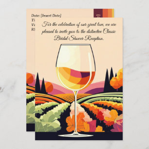 Champagne Classic Elegance vrijgezellenfeest Kaart