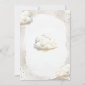 Champagne Cloud Nine Bruiloftsuitnodiging Kaart (Achterkant)