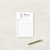 champagne cockapoo Dog gepersonaliseerd om lijst t Post-it® Notes (Op bureau)