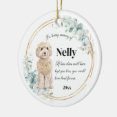Champagne Cockapoo in het liefhebben van Memory Pe Keramisch Ornament (Links)